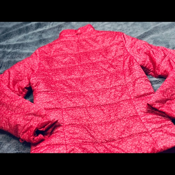 Lands End Pink Heart Jacket NWOT size Large - Picture 10 of 11